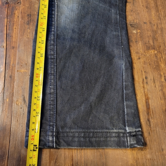 Tap A L'oeil black distressed wash biker Jean - Picture 4 of 15